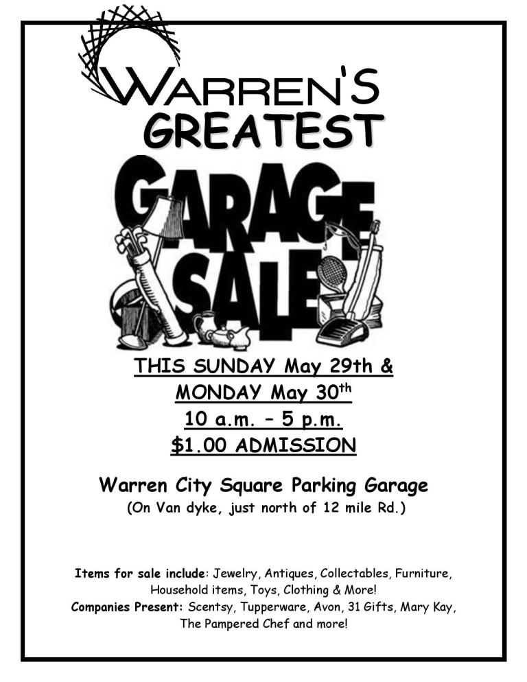 Warren’s Greatest Garage Sale Michigan Abolitionist Project (MAP)